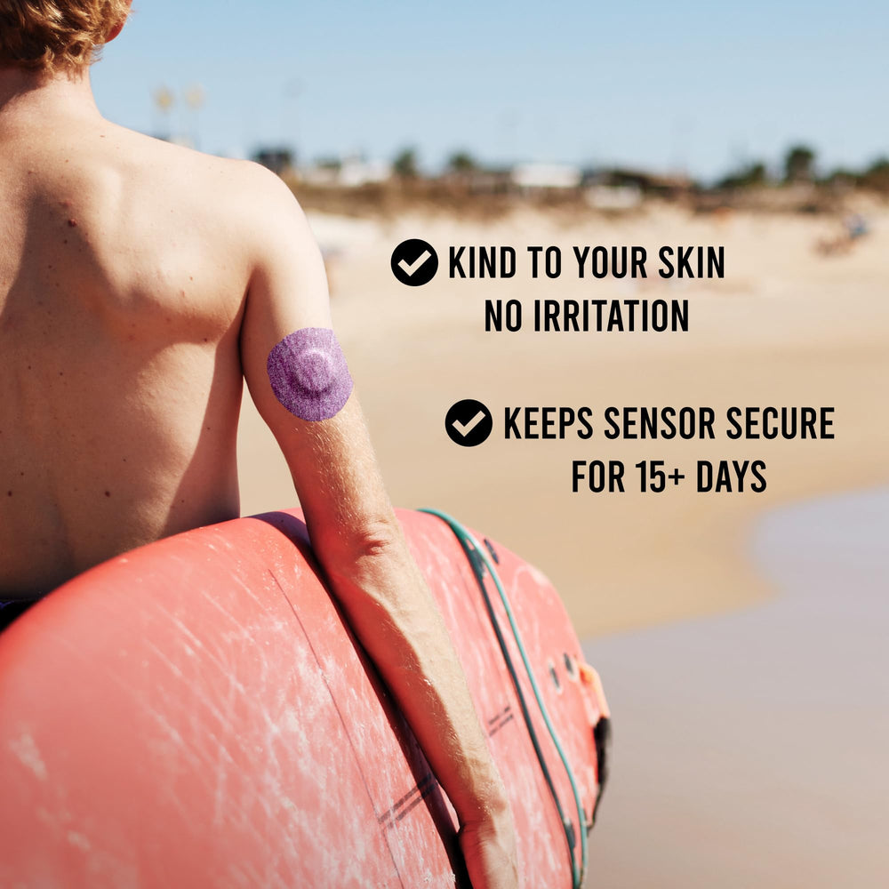 Not Just A Patch parche en uso sobre el brazo resistente al sudor