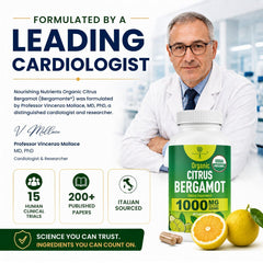 Nourishing Nutrients etiqueta con certificaciones USDA Organic y pruebas de terceros