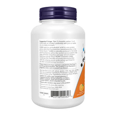 NOW Foods 90 comprimidos desplegados visualizando cantidad y conveniencia