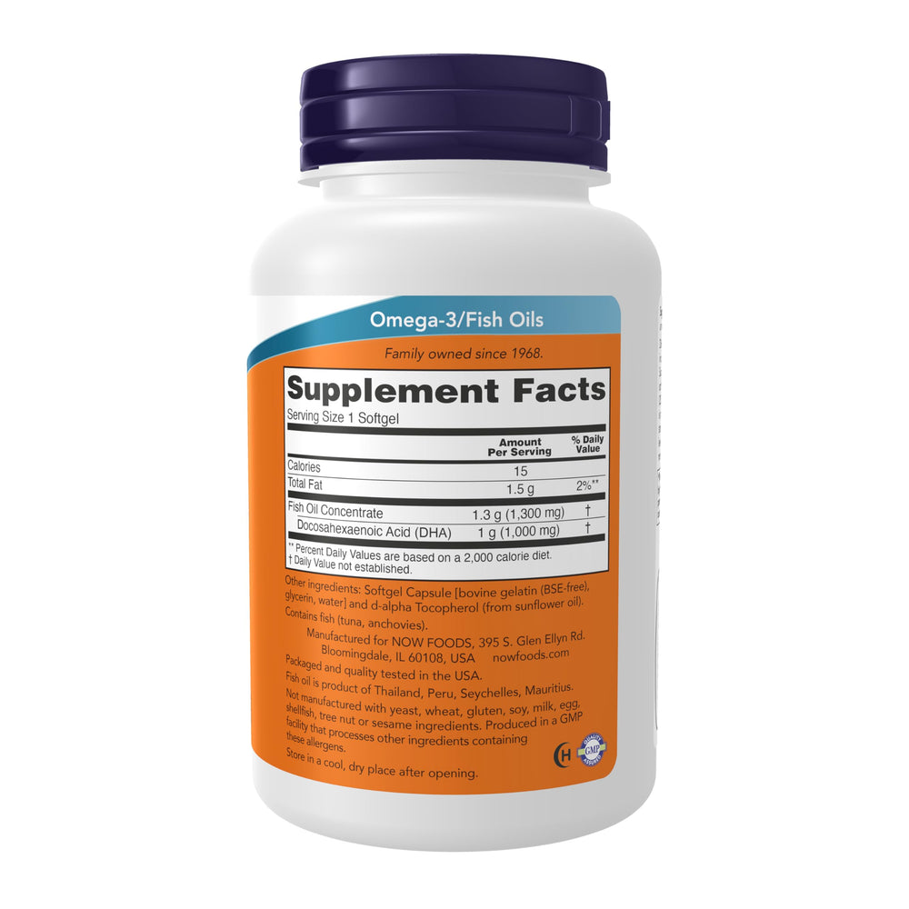 NOW Foods primer plano softgel mostrando brillo y pureza beneficioso
