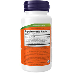 NOW Foods cápsula abierta, detalle del tamaño y facilidad de ingestión