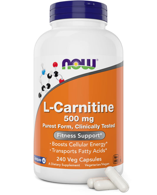 NOW Foods frasco delantero mostrando etiqueta clara y beneficios