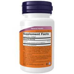 Detalle de cápsula blanda NOW Lycopene resaltando textura y concentración