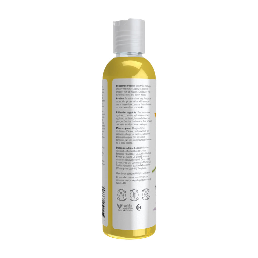 botella NOW Solutions junto a regla para mostrar tamaño y beneficio práctico de 236 ml
