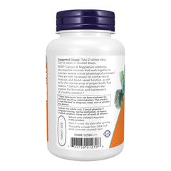 NOW Foods primer plano de textura de tableta, formulación compacta y estable