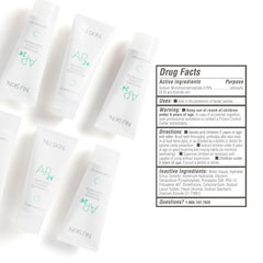 Nu Skin AP 24 etiqueta legible destacando flúor y fórmula suave