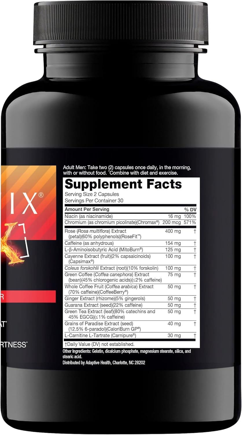 Nugenix Thermo-X etiqueta de ingredientes que muestra fórmulas clave transparentes