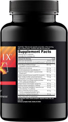 Nugenix Thermo-X etiqueta de ingredientes que muestra fórmulas clave transparentes