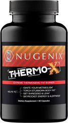 Nugenix Thermo-X frontal del envase mostrando presentación y promesa energética