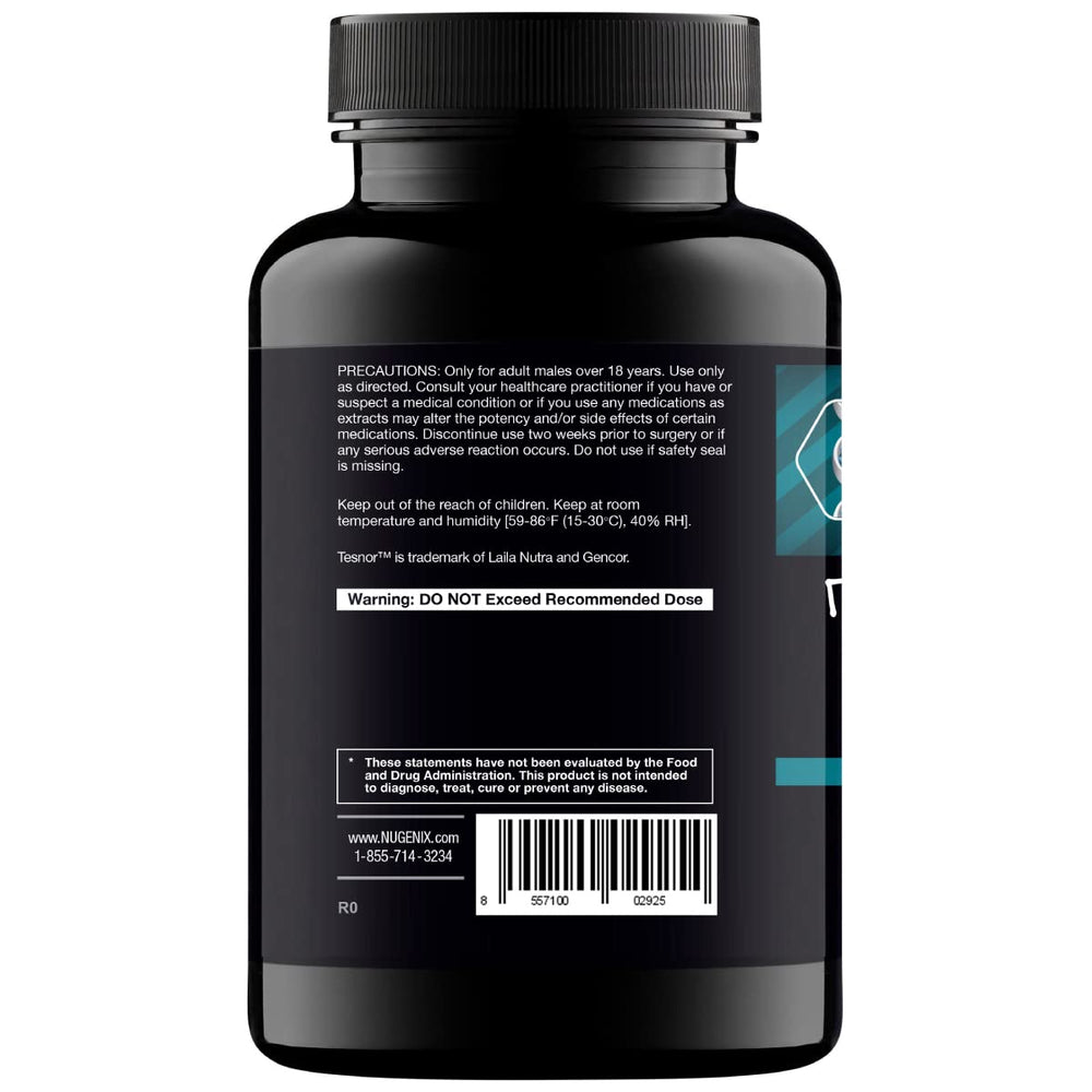 Nugenix Total-T etiqueta de ingredientes evidencia dosis científicas