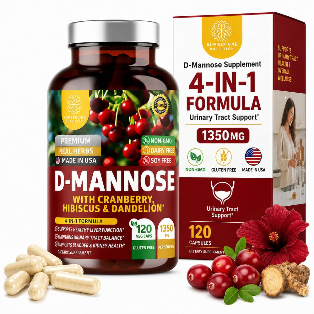 Number One Nutrition envase frontal mostrando 120 cápsulas y beneficios diarios
