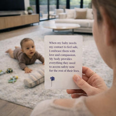 Nurture Neuroscience cartas junto a cuna, calma en el cuarto del bebé
