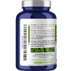 NusaPure textura del extracto de hoja de Jiaogulan en primer plano para confianza en materia prima