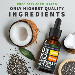 NUSAVA aceites orgánicos (chia, MCT, oliva) enfatizando calidad
