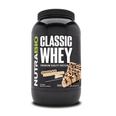 NutraBio envase frontal Chocolate Peanut Butter, claridad de ingredientes
