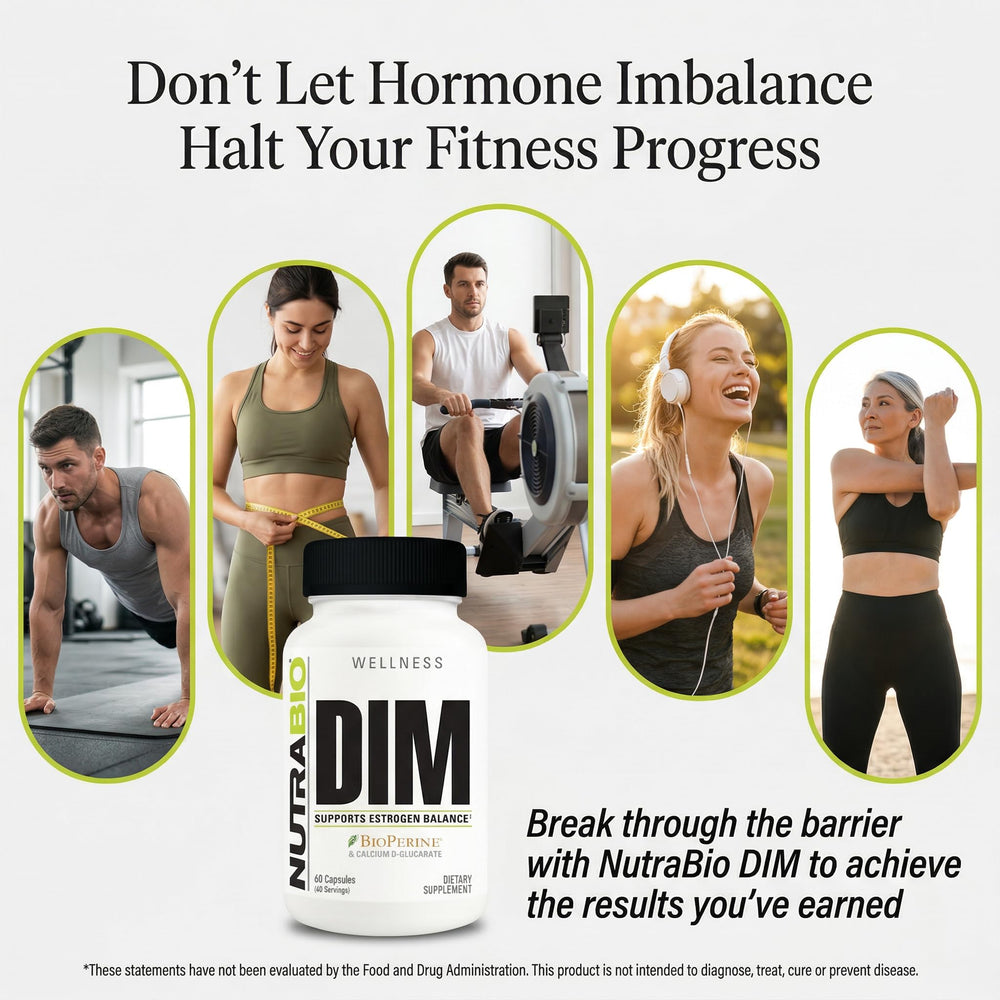 NutraBio etiqueta nutricional con dosis e ingredientes principales