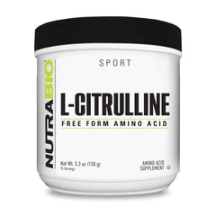 NutraBio l-citrulline envase frontal mostrando el producto y marca