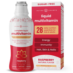 NutraChamps envase frontal claro mostrando el diseño y beneficios