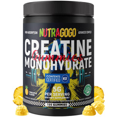 NUTRAGOGO frasco delantero con sabor piña y fácil transporte