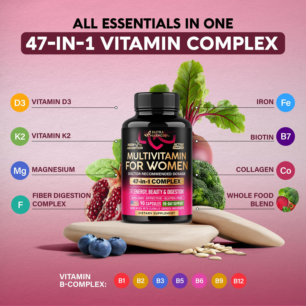 NUTRAHARMONY etiqueta con ingredientes clave que facilita ver la fórmula completa