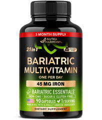 NUTRAHARMONY frente del envase mostrando 90 cápsulas y beneficios claros
