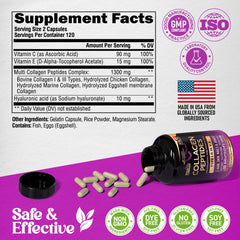 NUTRAHARMONY ingredientes activos (colágeno, vitaminas, ácido hialurónico) para beneficios