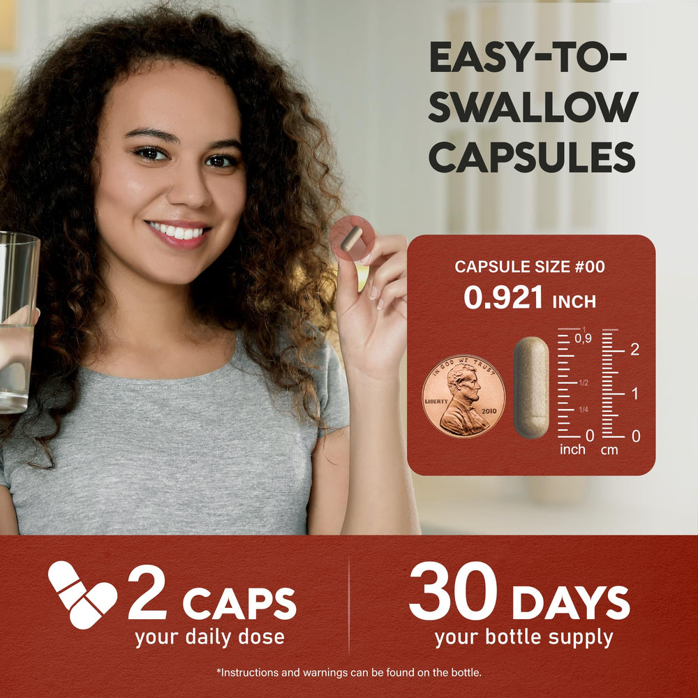 NUTRAHARMONY persona tomando cápsula en rutina matutina para practicidad