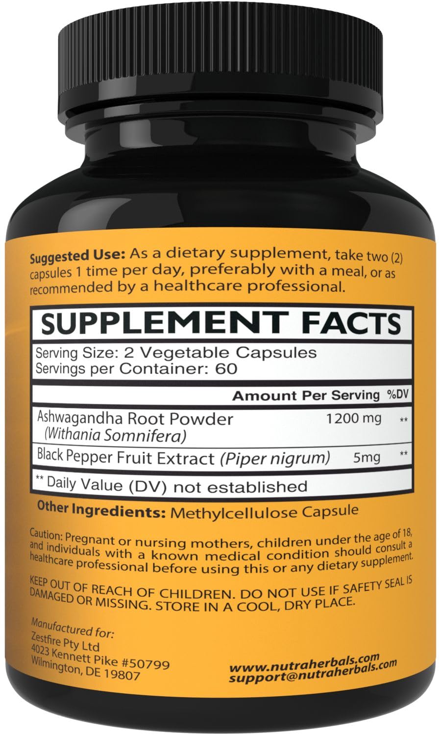 NUTRAHERBALS detalle de cápsulas para ver textura y confianza en pureza