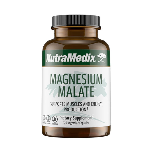 NutraMedix Magnesio Malato: cápsulas para energía diaria y soporte muscular.