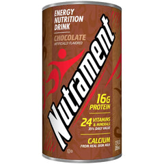 Nutrament lata frontal mostrando marca y formato práctico