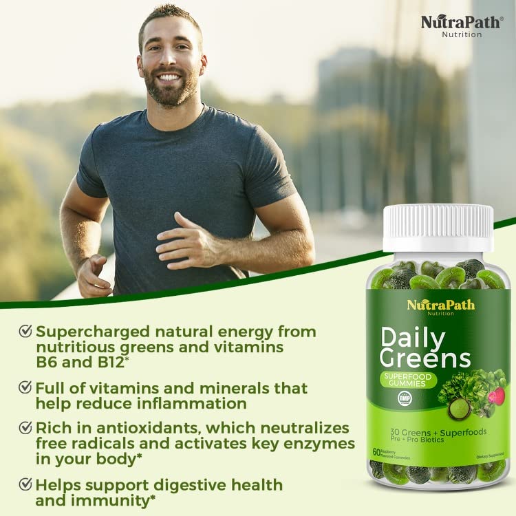 NutraPath gomitas en mesa de desayuno transmitiendo energía y estilo saludable