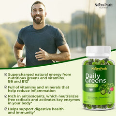 NutraPath gomitas en mesa de desayuno transmitiendo energía y estilo saludable