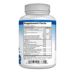 NutraPro Healthy Heart etiqueta con información de ingredientes y certificación GMP