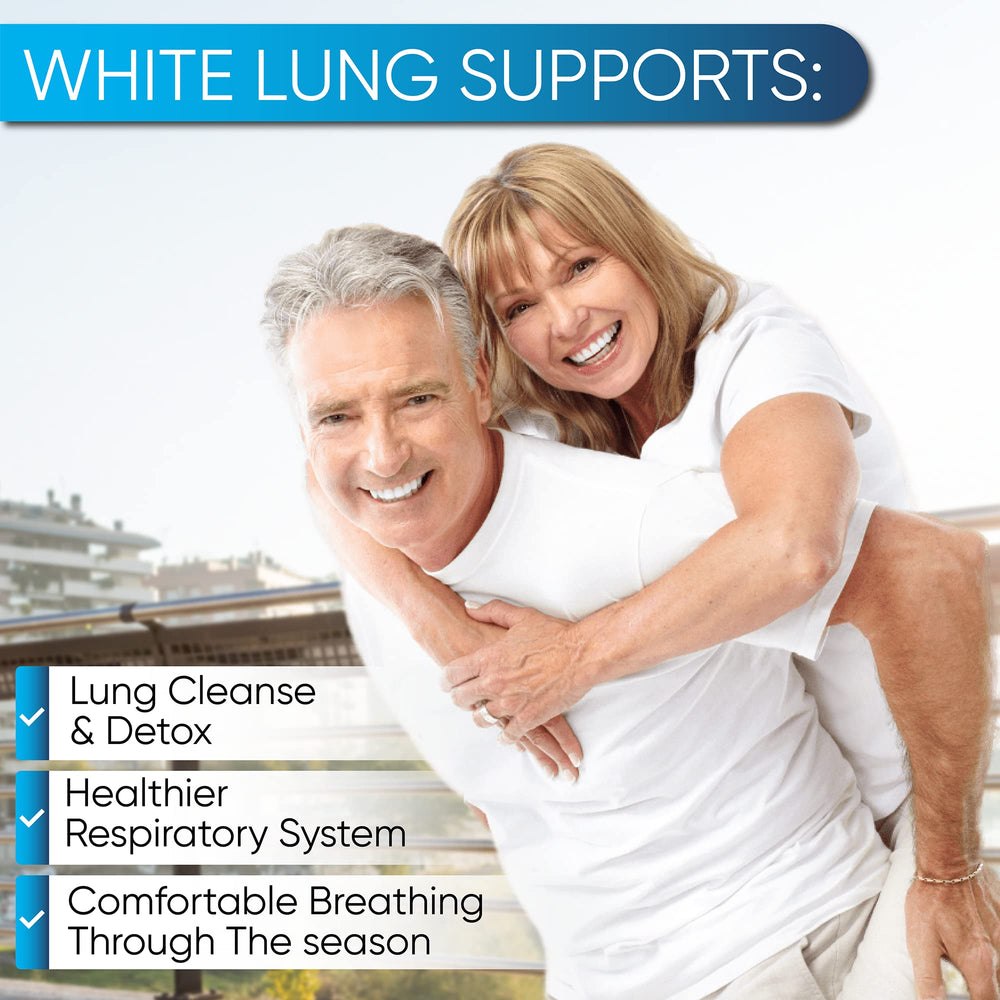NutraPro White Lung cápsulas dentro del frasco mostrando textura y tamaño