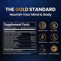 Nutraville cápsula comparada con mano para referencia de tamaño