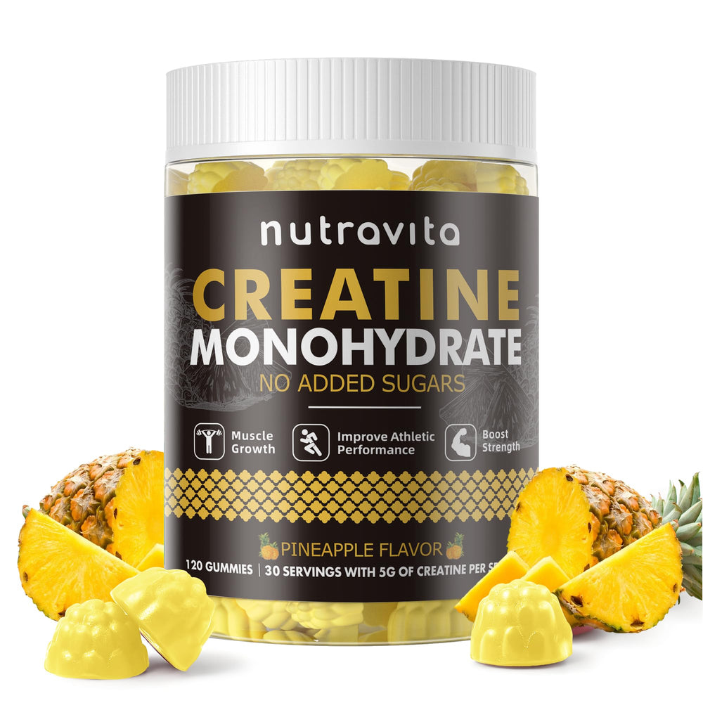 Uso en entrenamiento: gominolas de creatina Nutravita para energía durante sesión