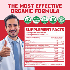 Detalle de ingredientes Nutravita: magnesio glicinato, vitamina D y B6, CoQ10