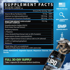 Nutrex Research frasco en mesita de noche mostrando uso rutinario antes de dormir