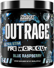 Nutrex Outrage envase frontal mostrando diseño y cantidad de servicios