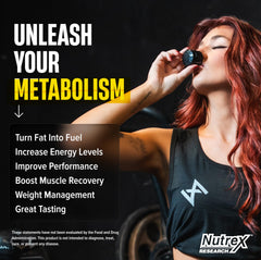Nutrex Research mezclado en batido para consumo rápido antes de entrenar