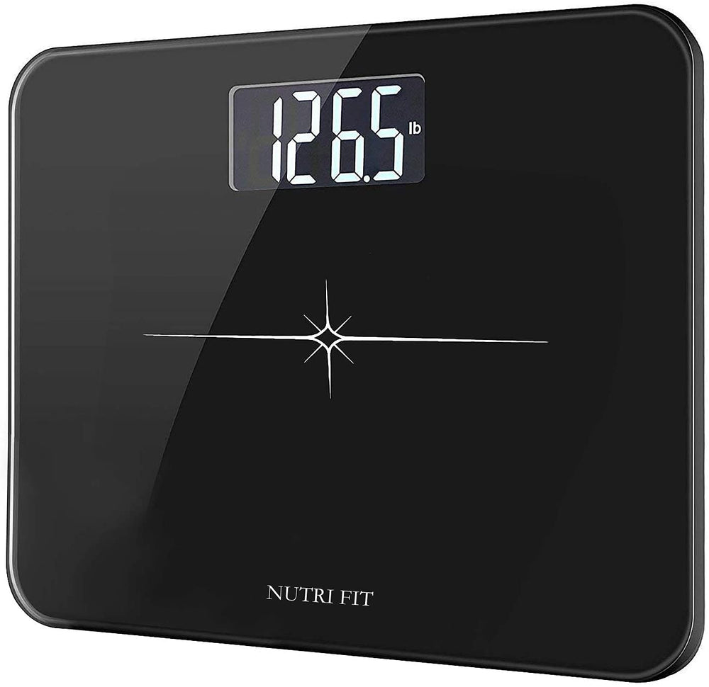 NUTRI FIT vista frontal de la báscula mostrando diseño y estabilidad
