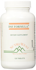 Nutri-West frasco frontal mostrando 120 tabletas y comodidad de almacenamiento