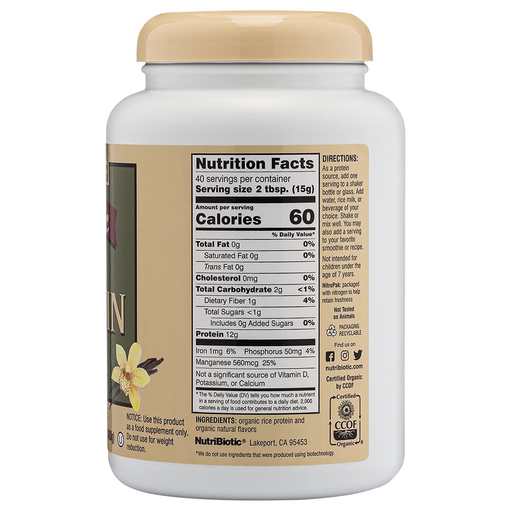 NutriBiotic batido de vainilla listo para beber, aporta recuperación rápida