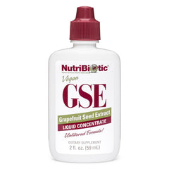 NutriBiotic frasco frente mostrando etiqueta y beneficios visibles