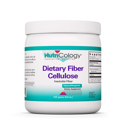 Nutricology Dietary Fiber Powder bottle for easy daily fiber support.