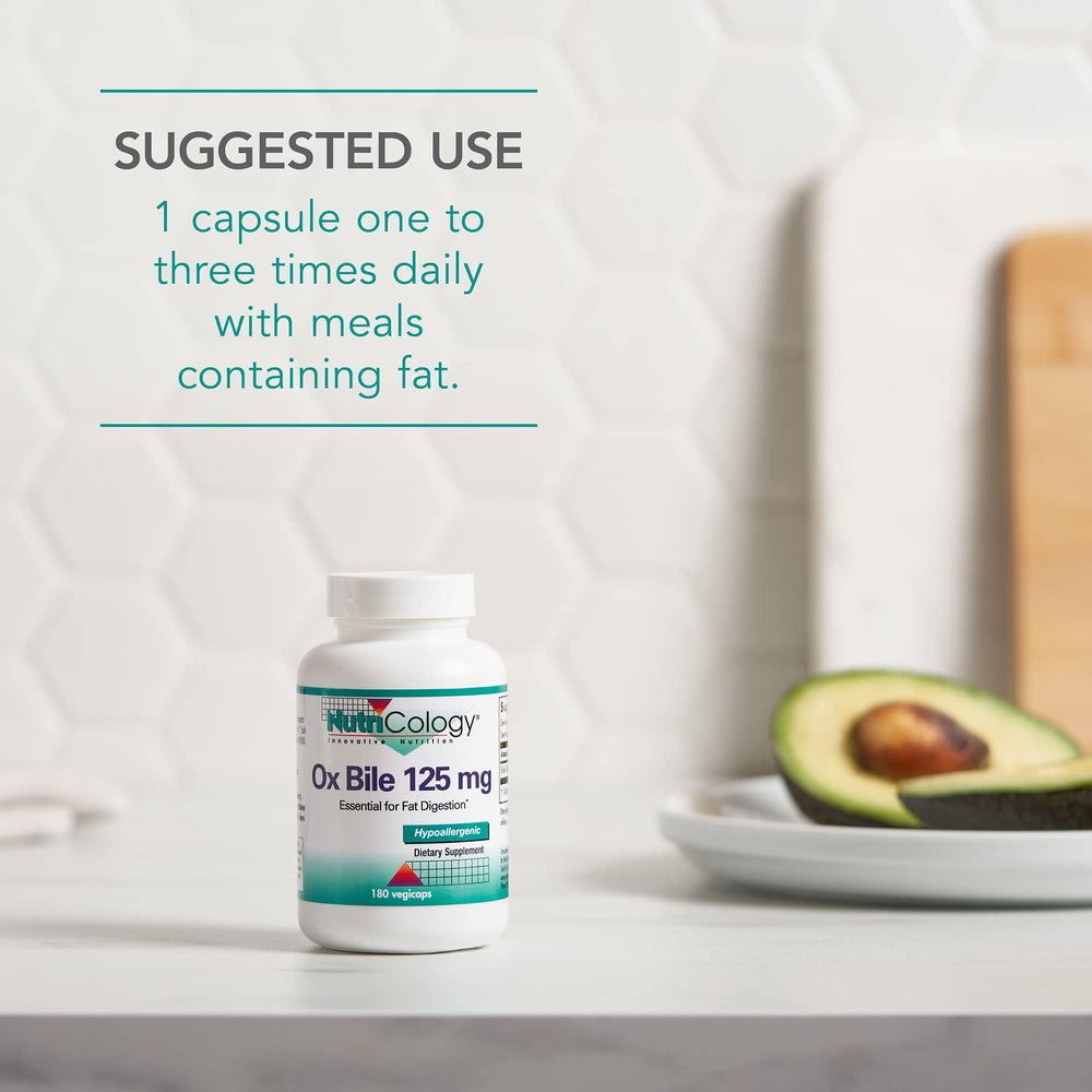 Nutricology Ox Bile uso diario: cápsulas fáciles para la rutina