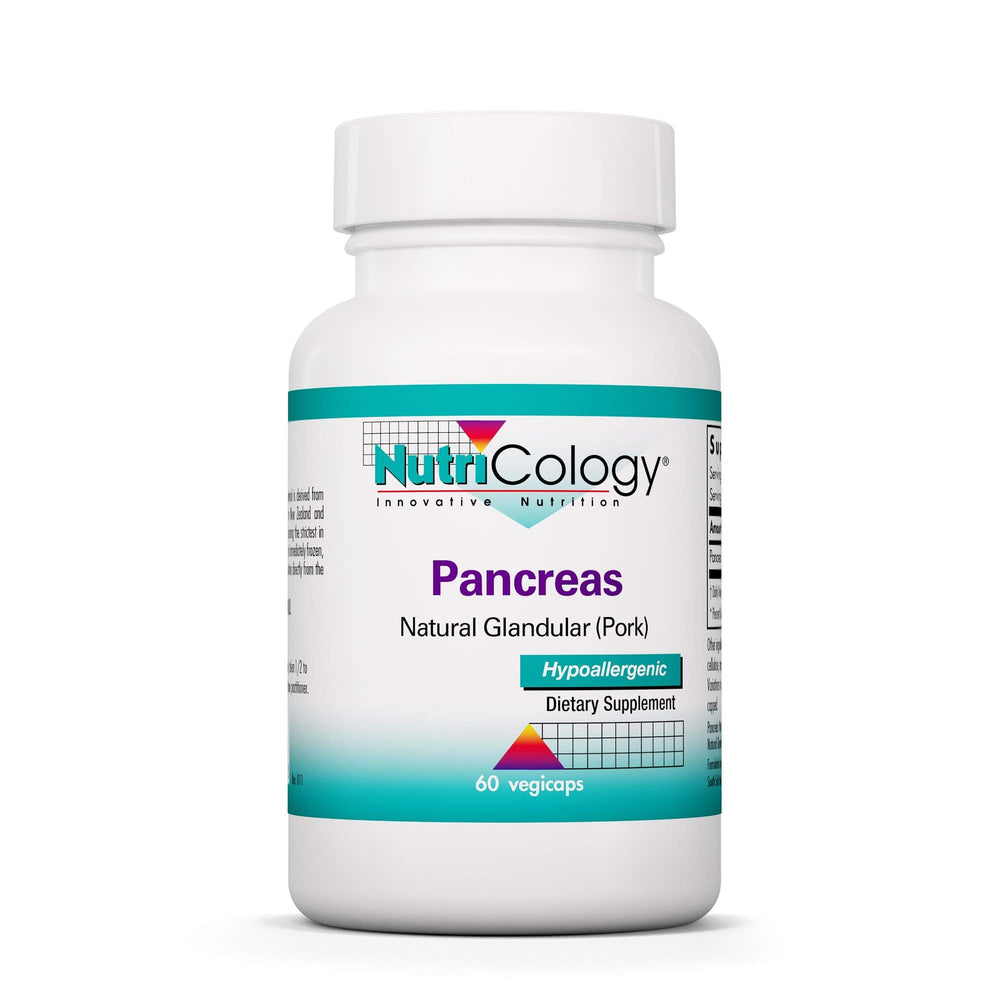 Nutricology Pancreas de Cerdo 425 mg: cápsula para apoyo digestivo diario