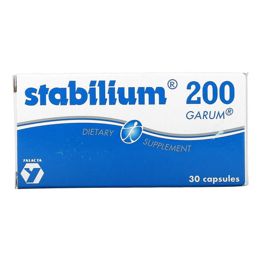 Nutricology Stabillium 200, botella de cápsulas, apoyo para relajación nocturna