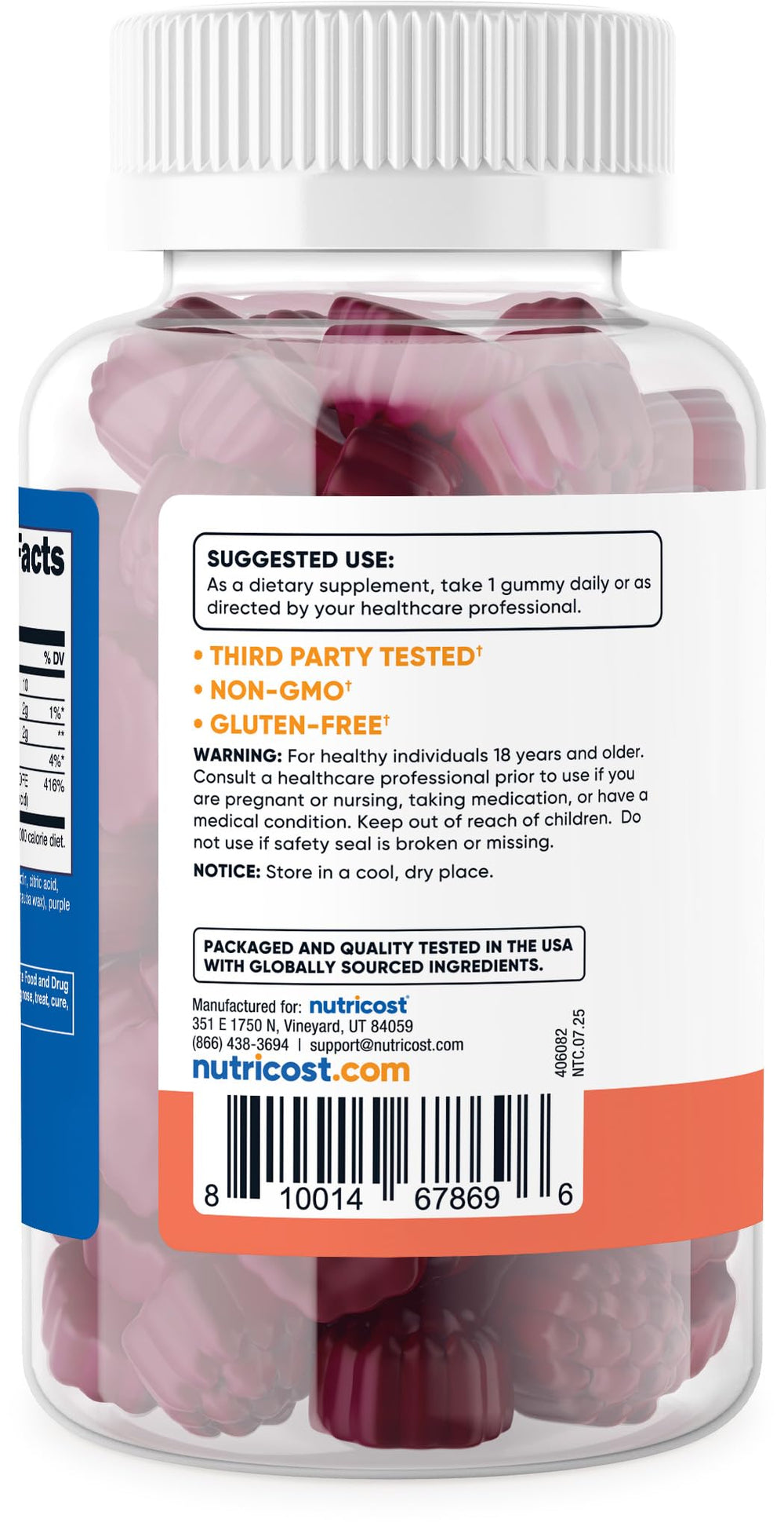 Proceso de fabricación de Nutricost en instalación certificada, enfoque en calidad