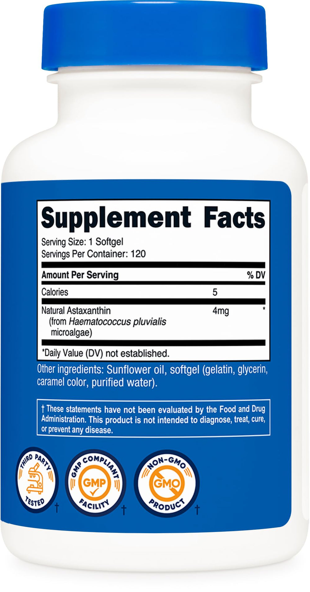 Nutricost astaxanthin bote en contexto de cocina mostrando conveniencia diaria